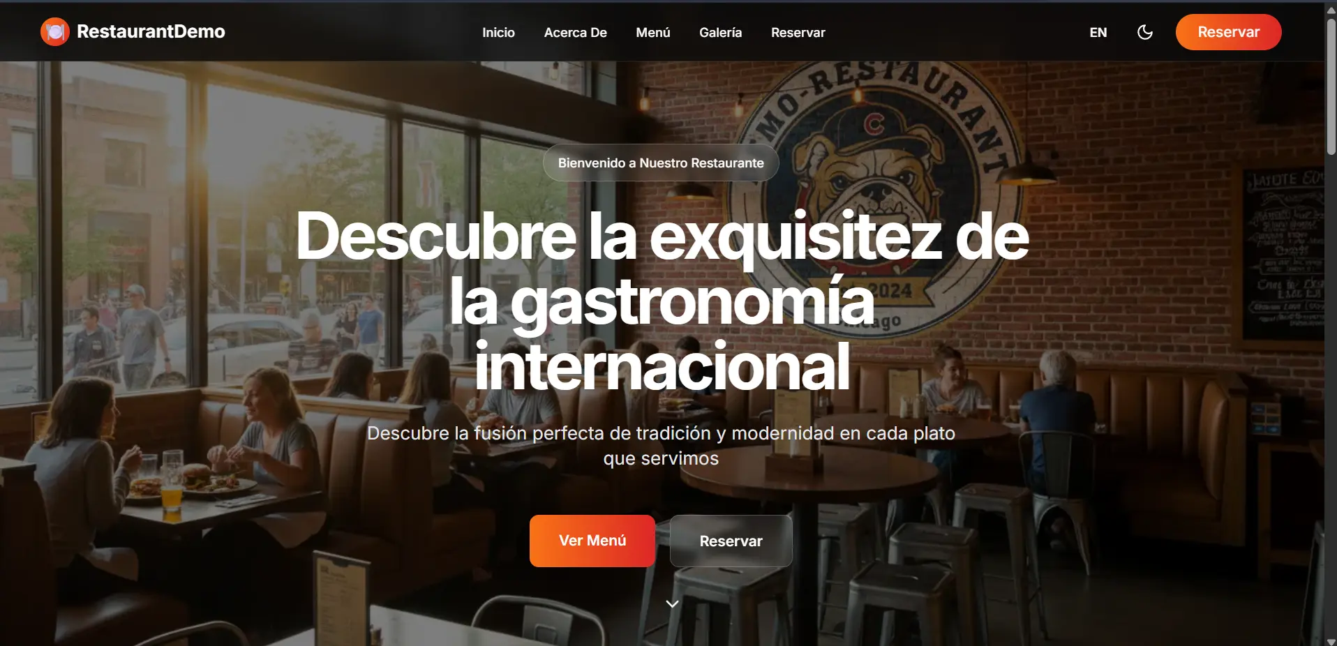 Landing Page - Restaurante